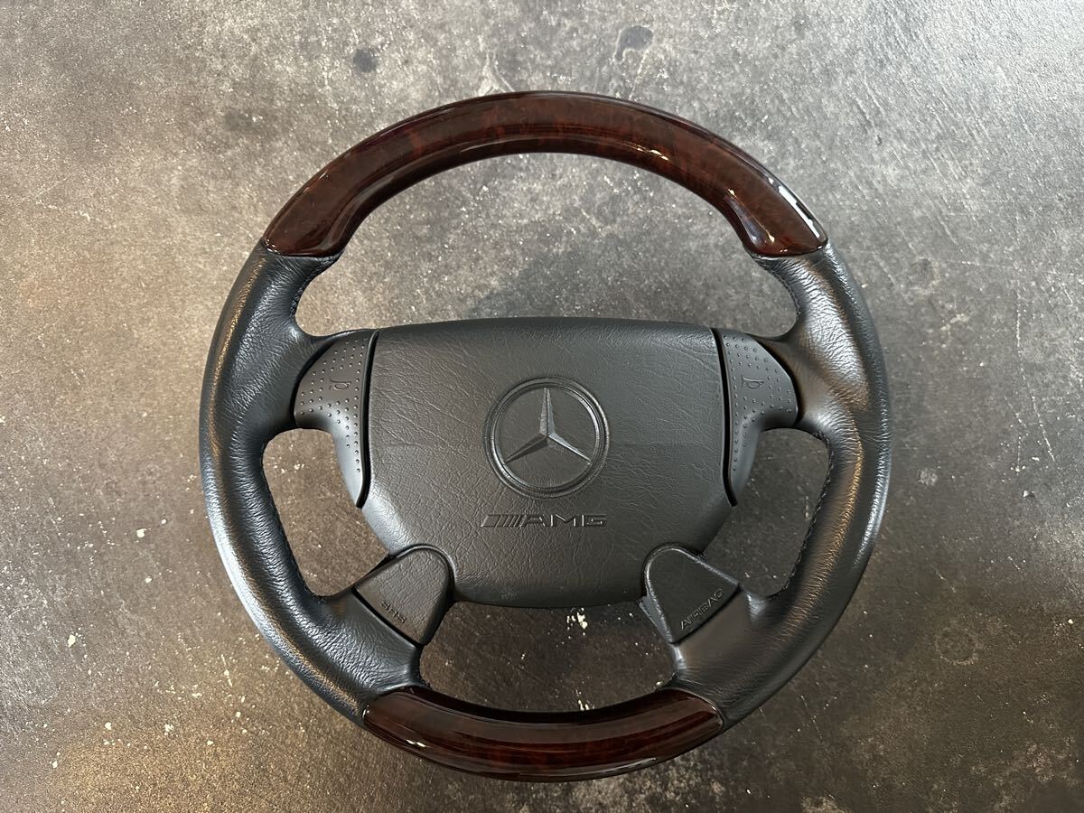 美品 純正 メルセデス ベンツ AMG ステアリング ハンドル R107 R129