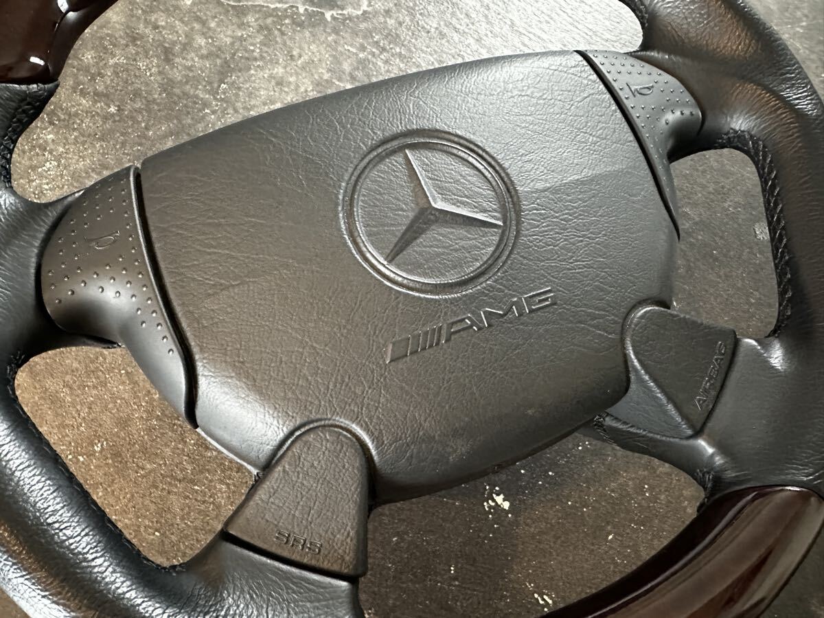 美品 純正 メルセデス ベンツ AMG ステアリング ハンドル R107 R129