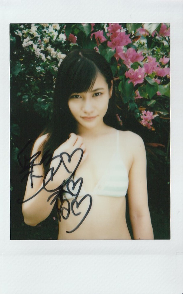 江藤彩也香 1'st image 直筆サイン入り 撮影現場チェキ1(写真)｜売買