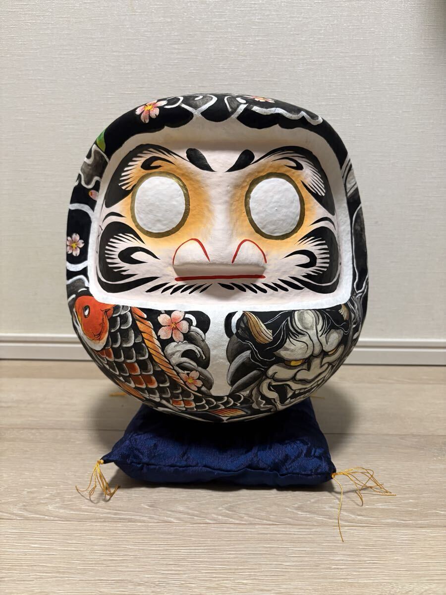 工芸品 明治 大正期 黒色 達磨 だるま 木型 佐原型 木工型 高さ