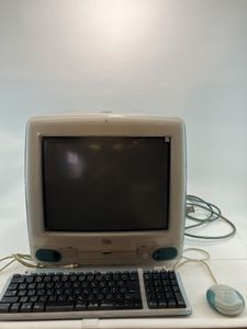 Apple iMac 初期型 スケルトン　ディスプレイ、ジャンク インテリア用 Apple 初代iMac スケルトンブルー ジャンク品 - メルカリ