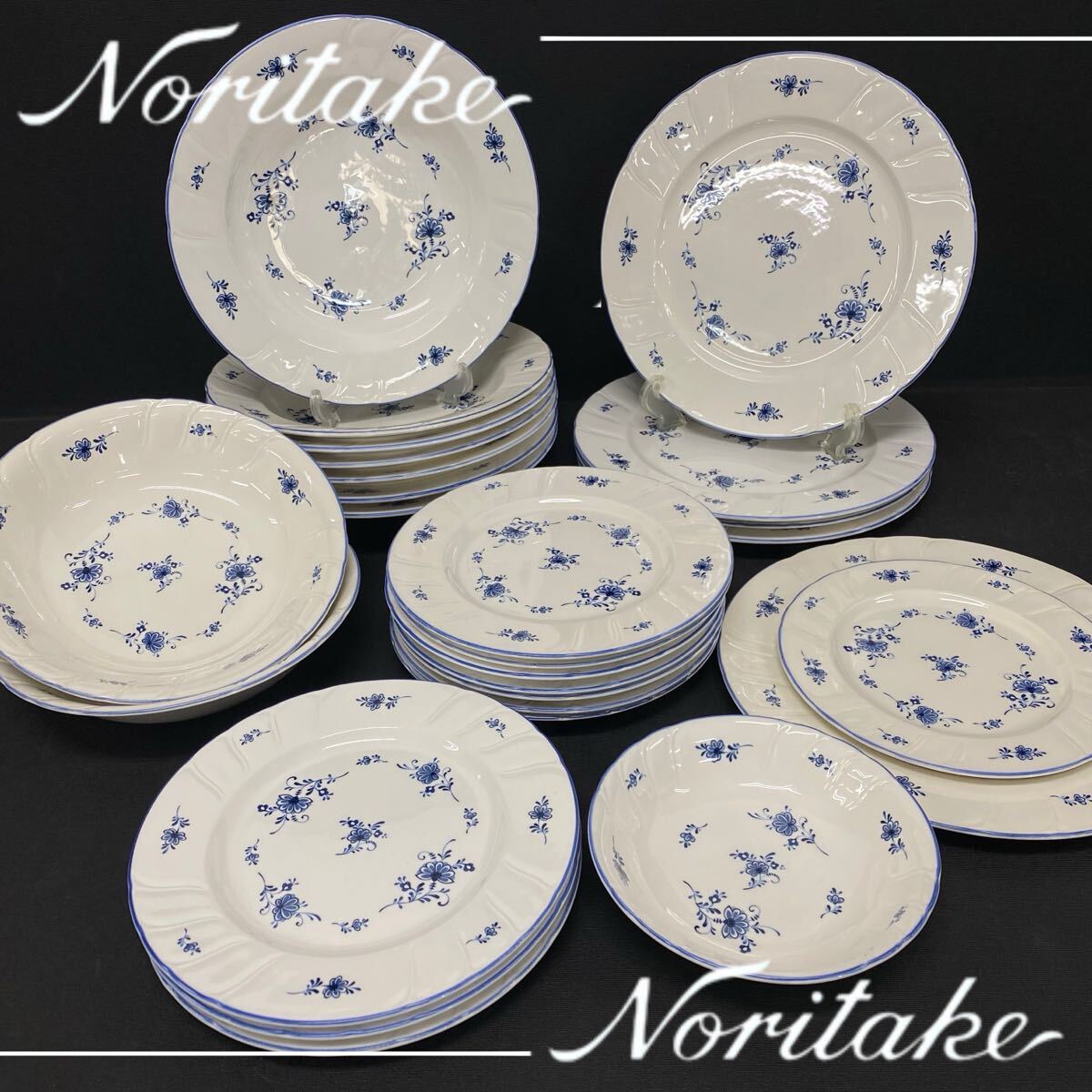 【未使用】ノリタケ クラフトーン 14枚豪華セット 大皿・中鉢・小皿 丈夫で便利 SU□⑧ Noritake ノリタケ 食器 まとめ売り CRAFTONE クラフトーン