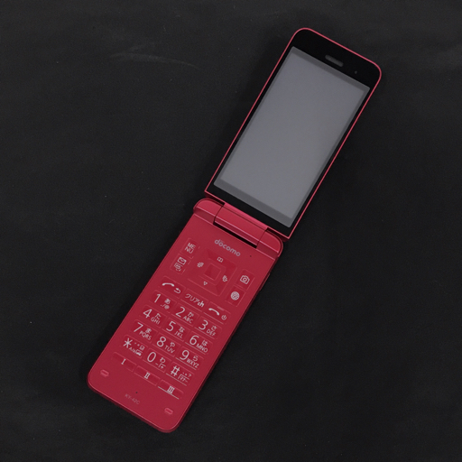 新品同様 1円 京セラ DIGNO KY-42C ガラケー レッド 保存箱付き 未使用