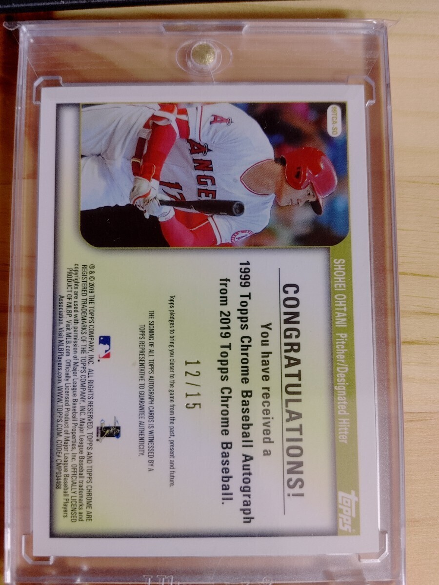 大谷翔平 直筆サインカード topps chrome auto Shohei Ohtani 2019
