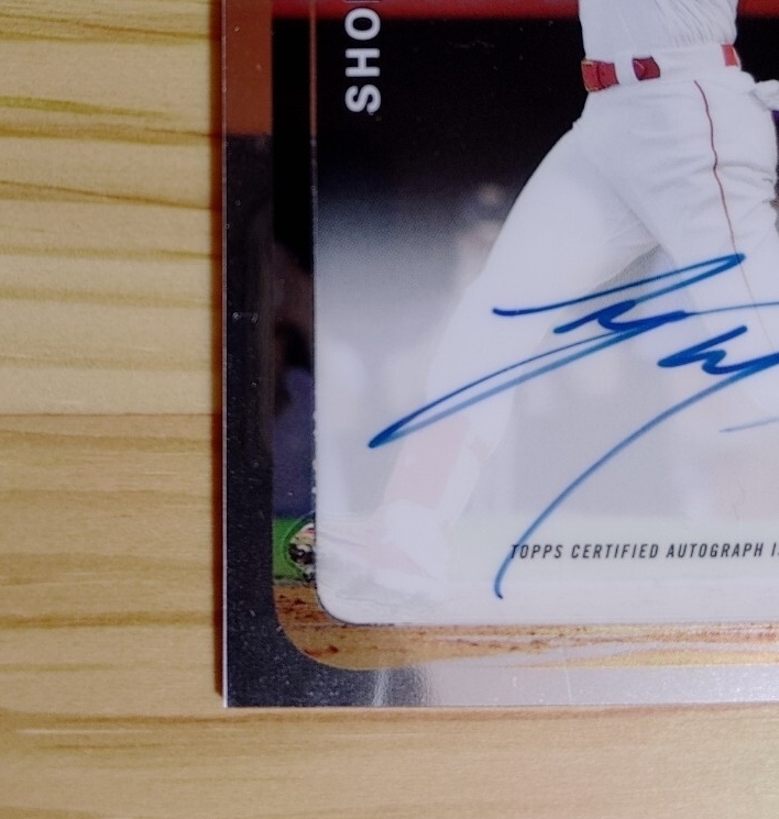 大谷翔平 直筆サインカード topps chrome auto Shohei Ohtani 2019