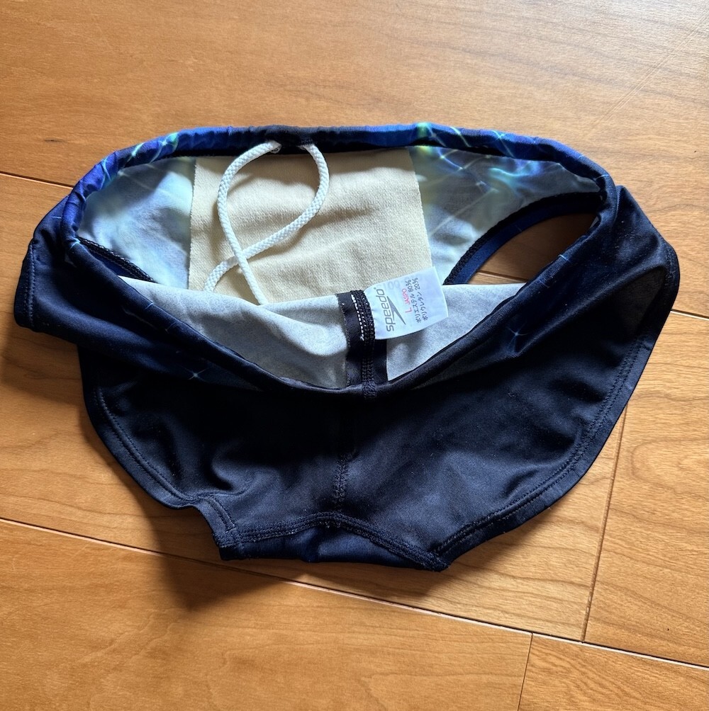 美品】SPEEDO / アクアブレード / ダイナカット / ブラック×ブルー / L