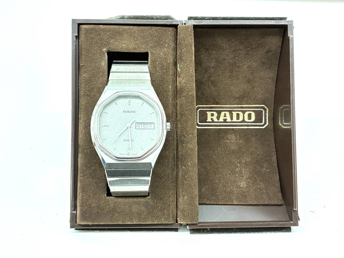 KW4234)【1円スタート】RADO ラドー 114.3479.4 SS グレー(シルバー