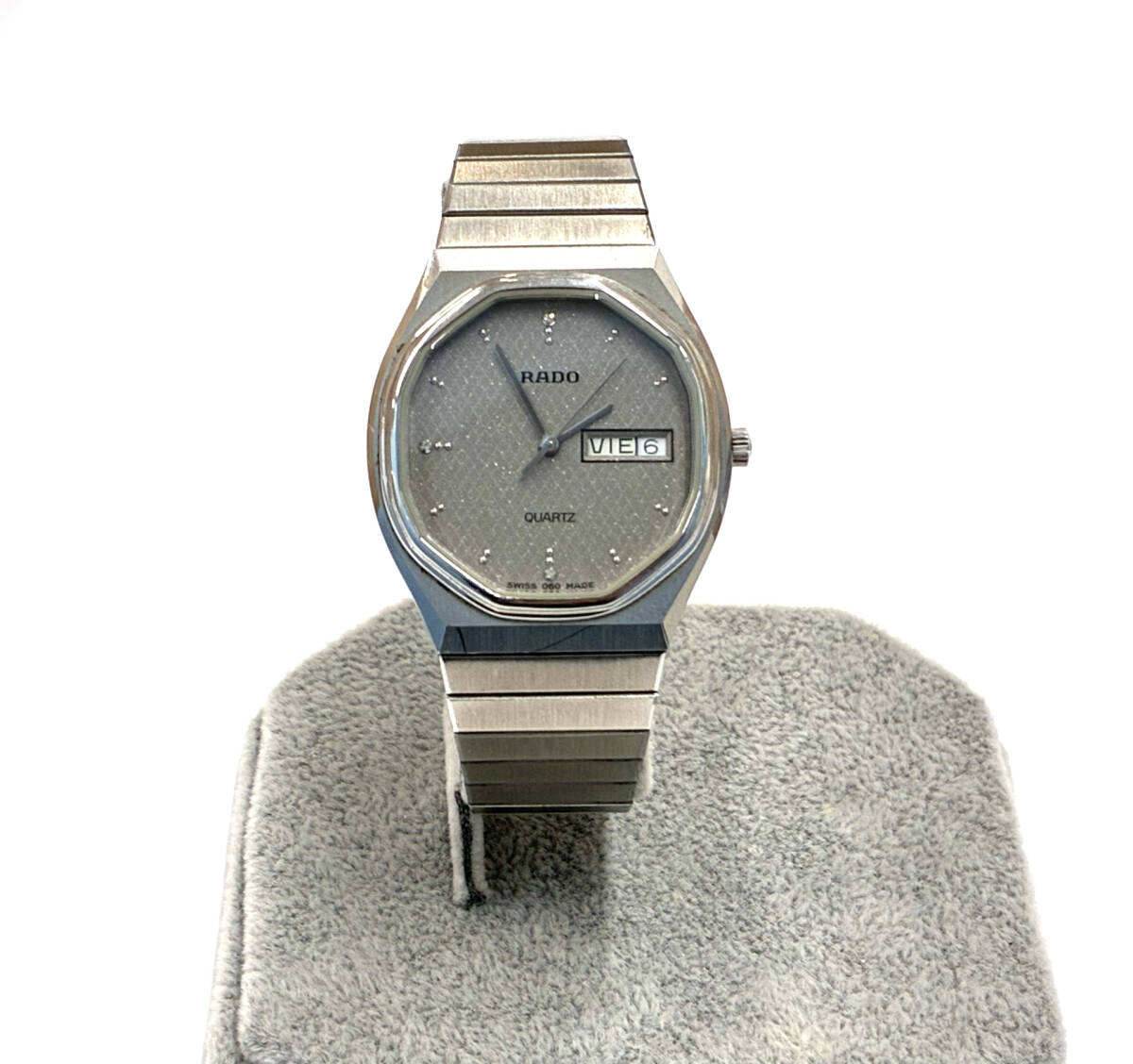 KW4234)【1円スタート】RADO ラドー 114.3479.4 SS グレー(シルバー
