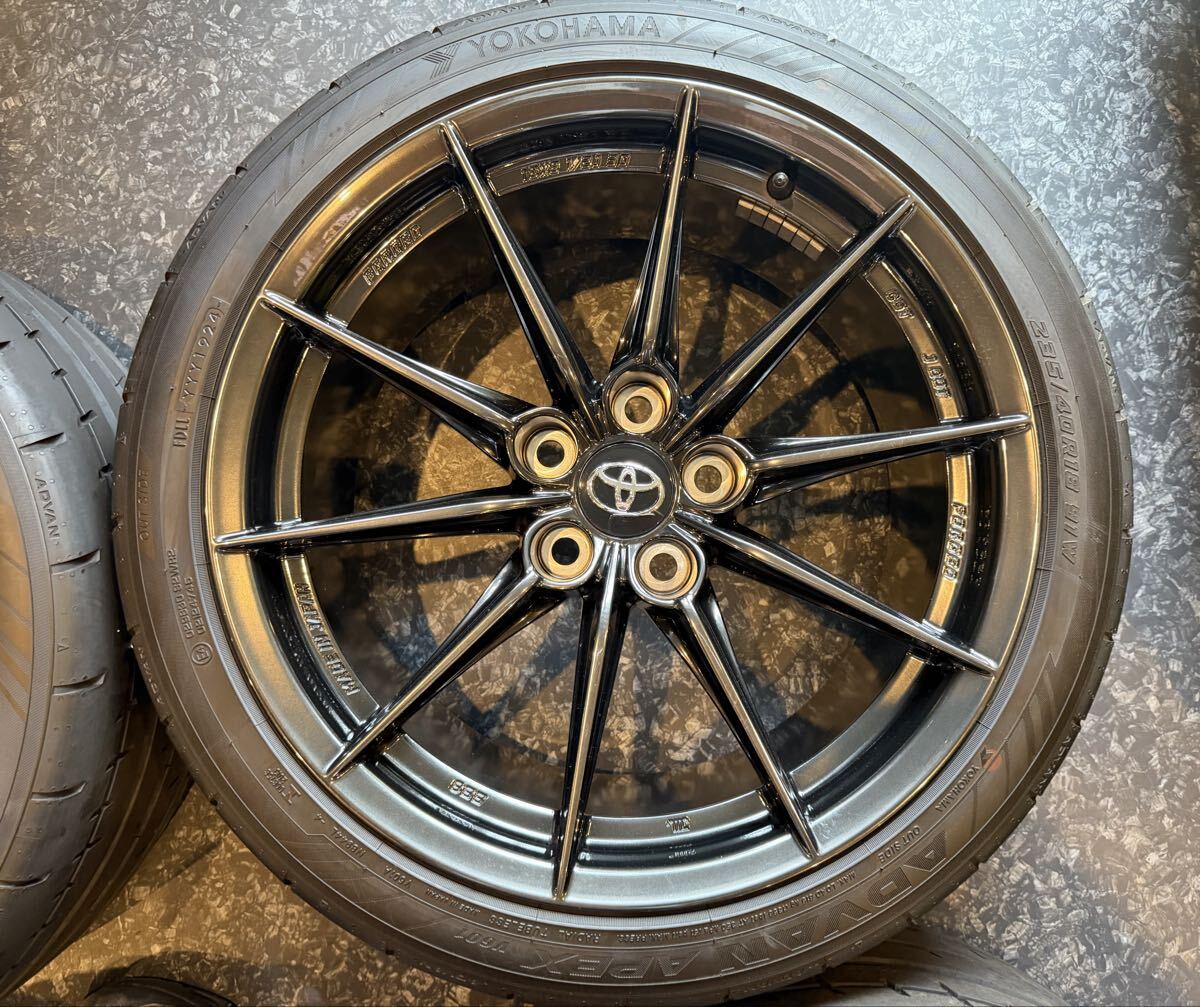 美品！GRカローラ RZ 純正BBSホイール 8.5j-18+30 タイヤ 4本セット