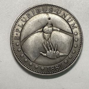 アメリカ モルガンダラー 1ドル銀貨☆1881年／PCGSMS63／ 外国銀貨