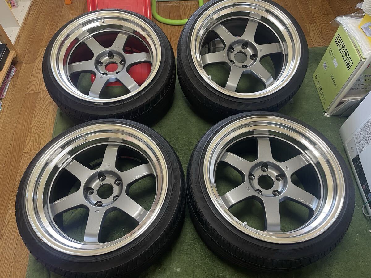 RAYS VOLK RACING TE37V MARK-Ⅱ 18インチ10.5J+15 pcd114.3 廃盤