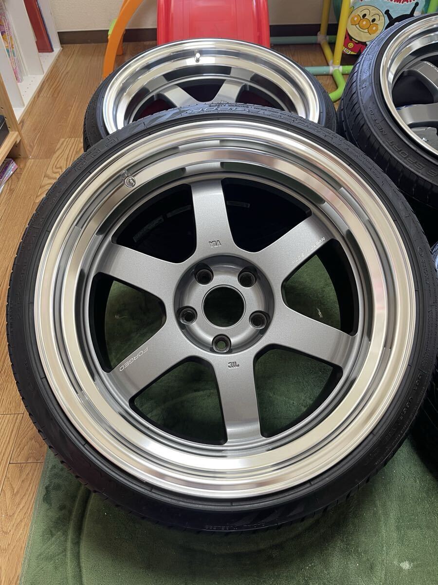 RAYS VOLK RACING TE37V MARK-Ⅱ 18インチ10.5J+15 pcd114.3 廃盤
