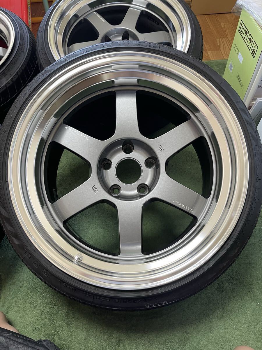 RAYS VOLK RACING TE37V MARK-Ⅱ 18インチ10.5J+15 pcd114.3 廃盤