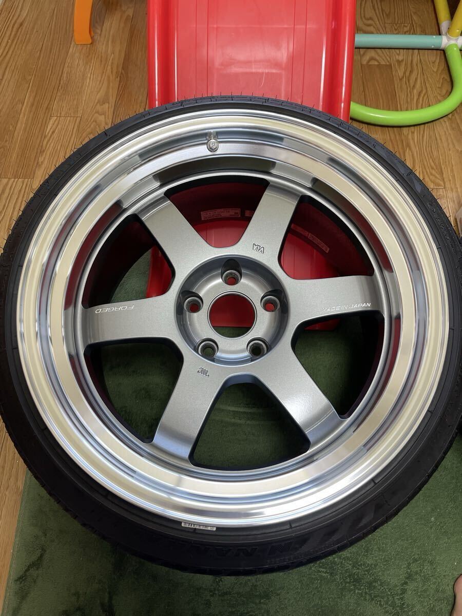 RAYS VOLK RACING TE37V MARK-Ⅱ 18インチ10.5J+15 pcd114.3 廃盤