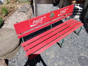 未使用・長期保管品】コカコーラ ベンチ 木製ベンチ アンティーク 