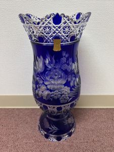 Meissen クリスタル グラヴィールカット 青 『未使用』 マイセン クリスタルのYahoo!オークション(旧ヤフオク!)の相場・価格を