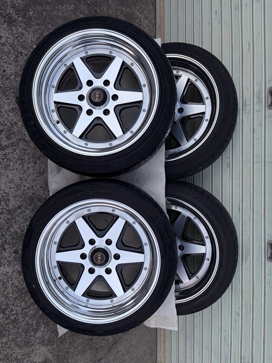 200系 ハイエース ロンシャン ファブレス XR-6 18×9J＋25 PCD139.7 6H