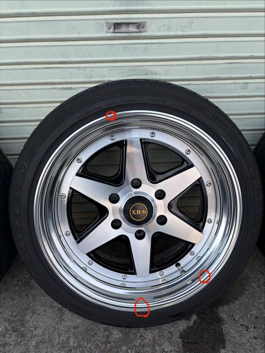 200系 ハイエース ロンシャン ファブレス XR-6 18×9J＋25 PCD139.7 6H
