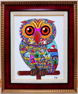 フクロウ 絵の値段と価格推移は？｜20件の売買データからフクロウ 絵の
