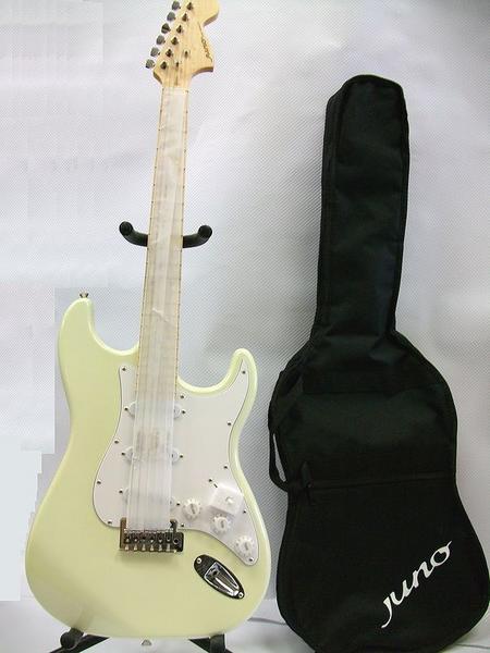 新品!☆JUNO(ジュノ)ストラトキャスター JST-1MH白☆おまけ付(本体 新品!☆JUNO(ジュノ)ストラトキャスター JST-1MH白☆おまけ付(本体