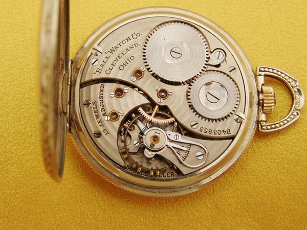 １９００年BALL アメリカ製・１８K金メッキ・オープンフェイス_2