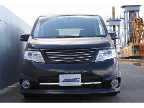 塗装済AMS セレナ C25後期 ハイウェイスター フロントグリル_2