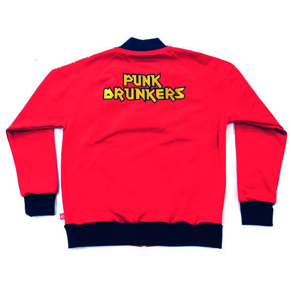 ◇PUNK DRUNKERS パンクドランカーズ 天狗 ジャージL/赤黒(ジャケット  