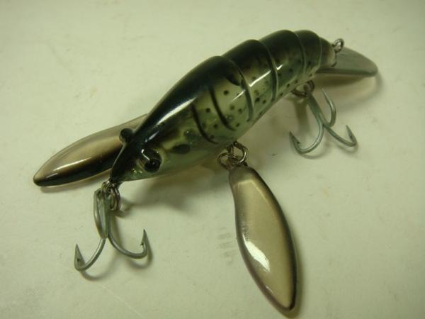 ルアー 魚マークにEND 黒スケルトン ザリガニ 約7.5cm約10g(その他 