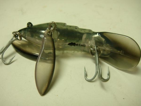 ルアー 魚マークにEND 黒スケルトン ザリガニ 約7.5cm約10g(その他 