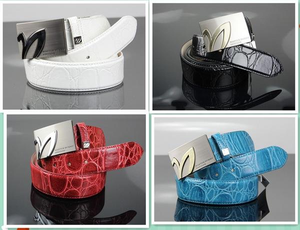 ★パーリーゲイツPEARLY GATESメンズ本革ゴルフベルト110 黒_3