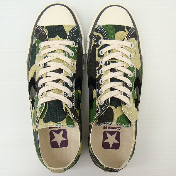ステューシーSTUSSY DELUXE CONVERSE CX-PRO OX迷彩カモフラ28cm 