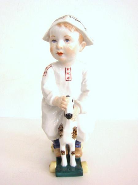 マイセン 陶器 人形 ヘンチェルシリーズ　木馬に乗る子供 マイセン 陶器 人形 ヘンチェルシリーズ 木馬に乗る子供 マイセン 陶器