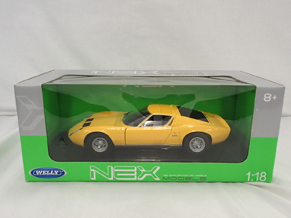 WELLY NEX 1/18 [ランボルギーニ ミウラ P400SV 1971 イエロー]