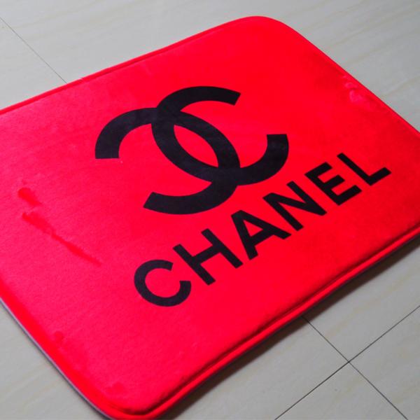 高級感～【シャネル】CHANEL◆玄関マットカーペット50cm◆赤