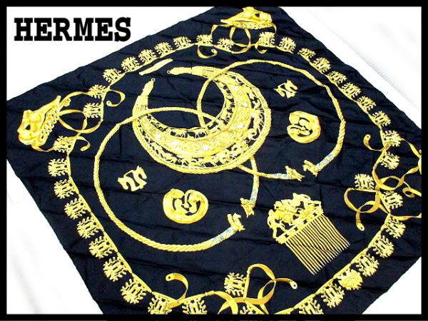 エルメス スカーフ カレ LES CAVALIERS D'OR 黄金の騎士 シルク え エルメス
