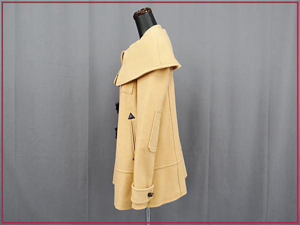 1円 本物 美品 ルシェルブルー Pコート ベージュ 38号