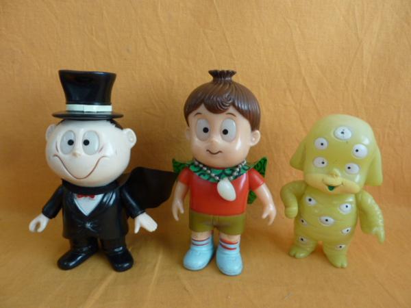 ES-1321 悪魔くん ソフビ 当時物 フィギュア 3点セット