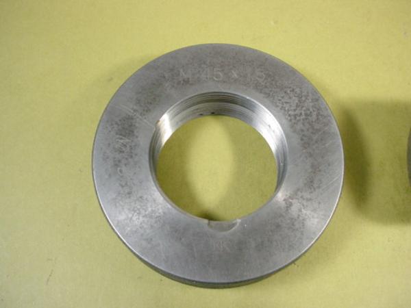 ジャンク　ネジゲージ+ネジリングゲージセット中古品　M45*1.5　