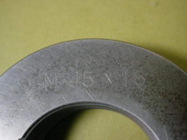 ジャンク　ネジゲージ+ネジリングゲージセット中古品　M45*1.5　