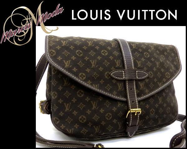 美品 ヴィトンモノグラムミニラン M95227ソミュールバッグ MH454