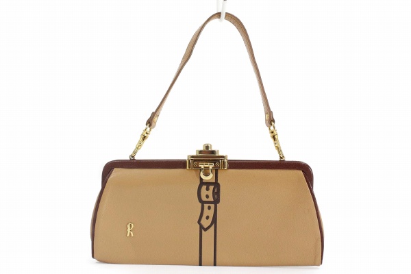 ロベルタディカメリーノ ミニポーチ[ベージュ]■84513