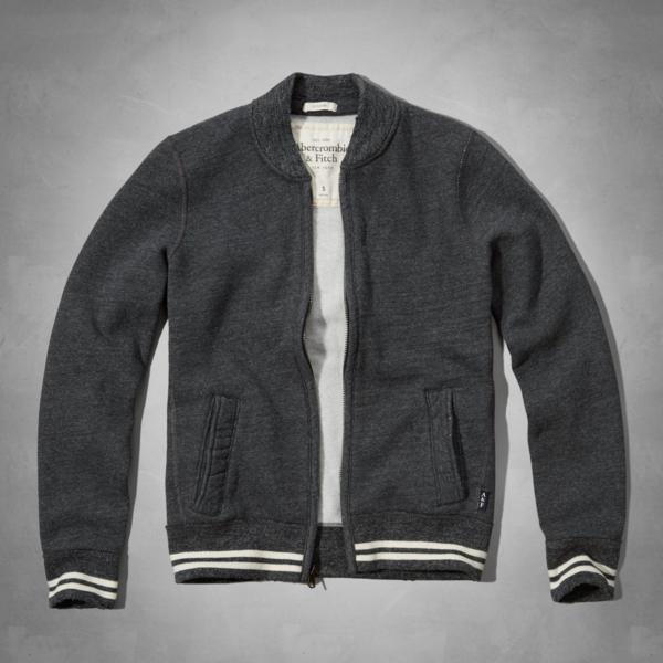 本物保証A&Fアバクロ【M/D.H.Grey】ベースボールジャケット