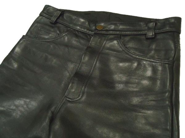 0225-12 激シブ！【Vanson バンソン】 USA製！上質 レザーパンツ