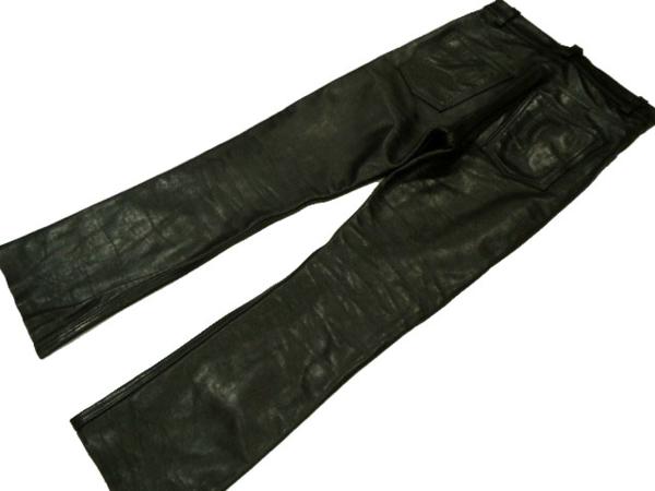 0225-12 激シブ！【Vanson バンソン】 USA製！上質 レザーパンツ