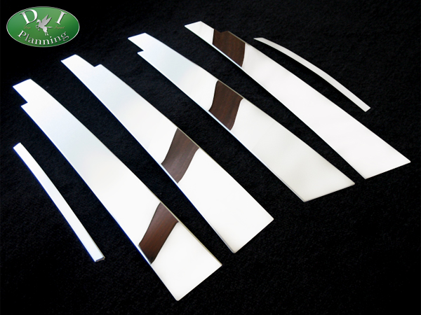 送料無料 クラウン GRS180 182 ステンレスピラー メッキパーツ