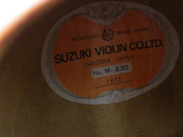 スズキ マンドリン 1973年 ナゴヤ JAPAN。 SUZUKI マンドリン M-230