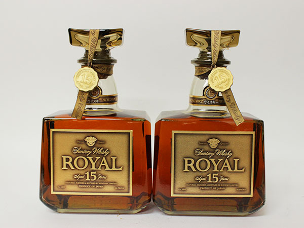 大阪府民様限定販売】サントリー ローヤル15年GOLD 2本※古酒B 【公式通販】