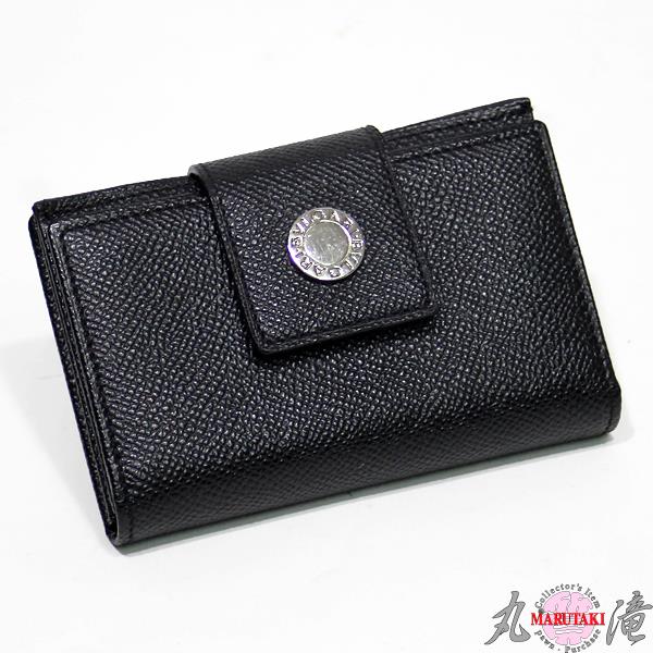 BVLGARI ブルガリ B-zero1 カードケース/名刺入れ 黒×シルバー