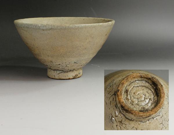 【源・委託品】(170)⑤《李朝期》青井戸　時代茶碗！！！