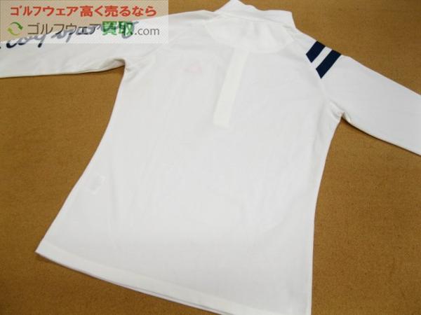 GK滝水☆USED即決046☆ルコック☆長袖ハーフジップシャツ/S/白 シャツ
